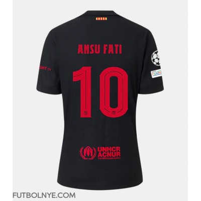 Camiseta Barcelona Ansu Fati #10 Visitante Equipación 2024-25 manga corta Camiseta Barcelona Ansu Fati #10 Visitante Equipación 2024-25 manga corta